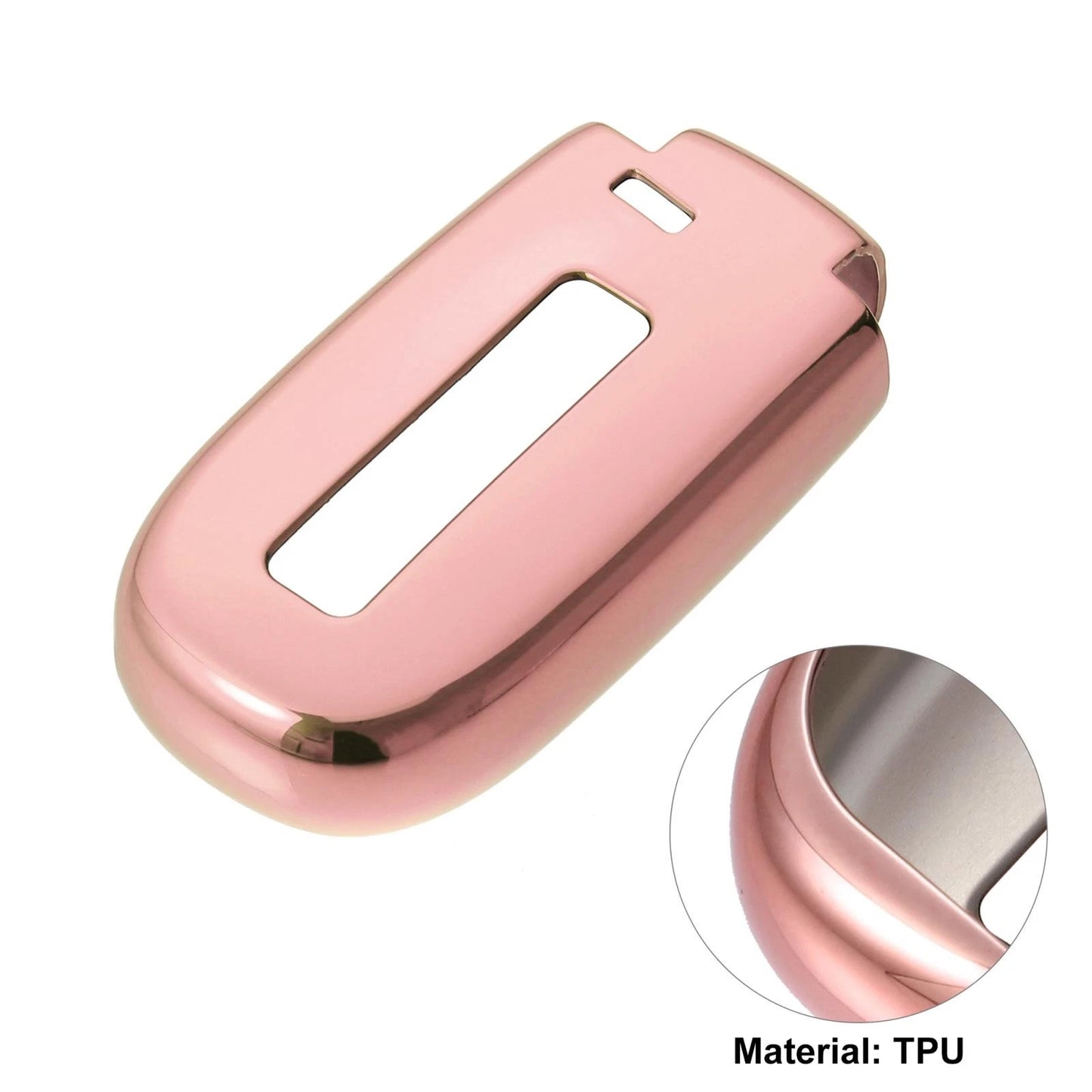 TPU Key Fob Cover Case for Jeep Grand Cherokee (2014-2021) Pink