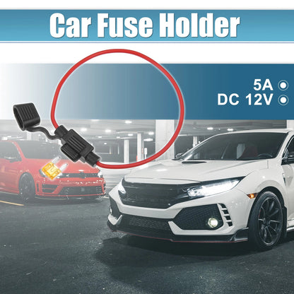 3 x DC 12V Car ATC Blade Style Mini Fuse Holder with 5A Fuse