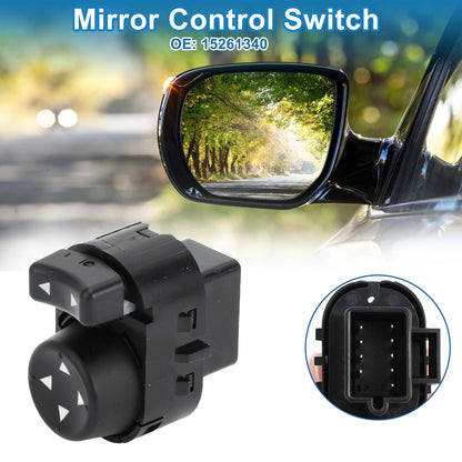 Car Mirror Switch Plastic Black for Chevrolet Malibu (2004 - 2008)