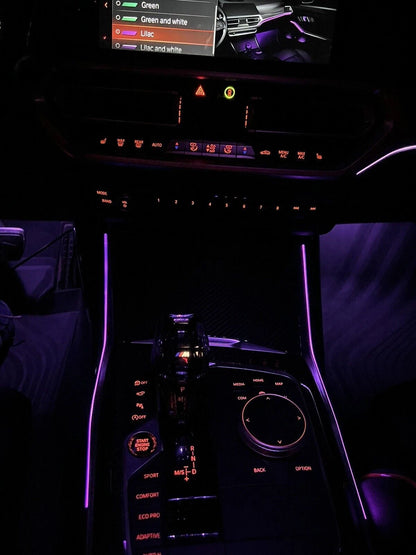Center Console LED Ambient Lighting Trim for BMW 330i M340i M3 (G20/G28)