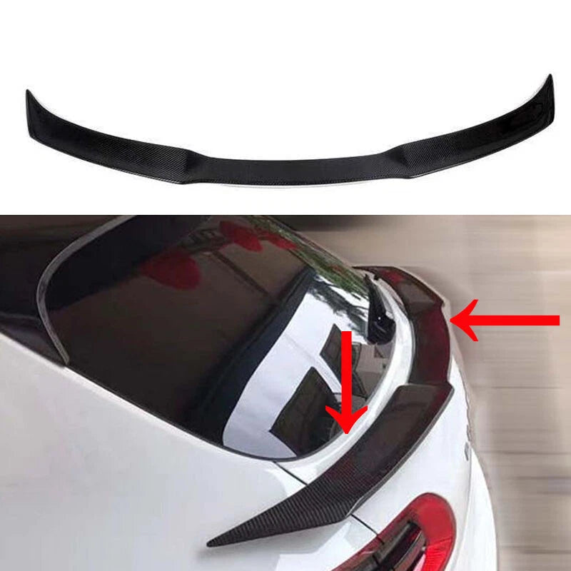 Carbon Fiber Rear Middle Spoiler Wing lip HM Style For Porsche Macan 2014-23
