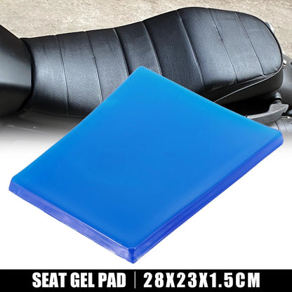 Seat Gel Pad Shock Absorption Mat Soft Cushion Blue for Motorcycle