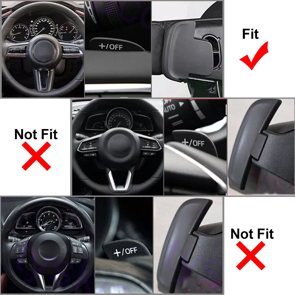 Black Steering Wheel Shift Paddle for Mazda 3 Sedan Hatchback (2014-2023)
