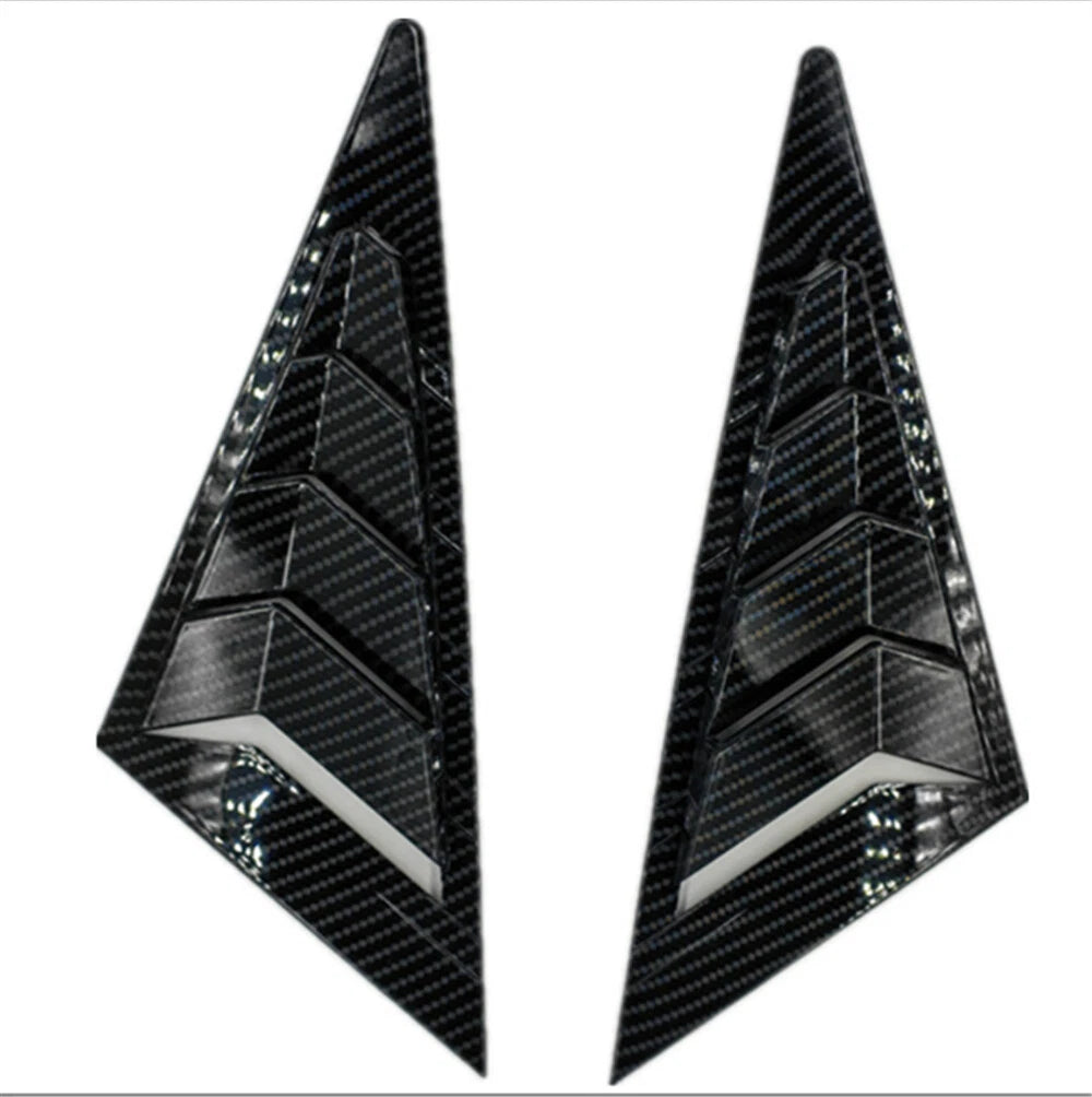 Carbon Fiber Side Window Louver Shutter Covers for Honda Civic (2006-2011)