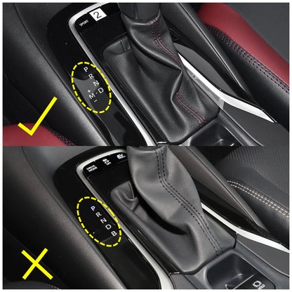 Gear Shift Water Cup Frame Steel Fiber Cover Trim for Toyota Corolla Sedan (2020-2024)