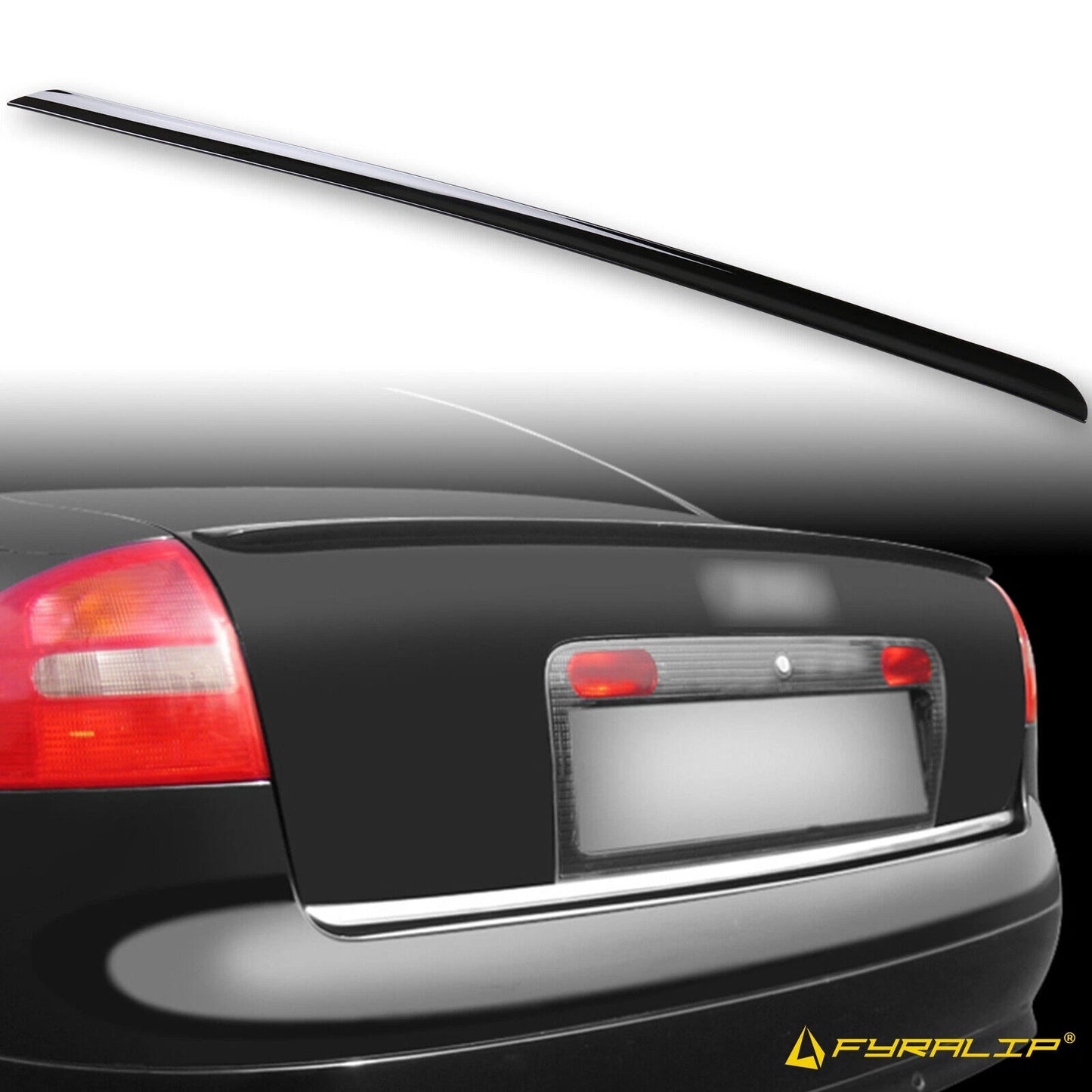 Black Boot Lip Spoiler for Audi A6 (1997-2004)