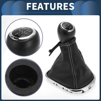 5-Speed Gear Shifter Knob with Cover for Chevrolet Cruze (2008 - 2015)