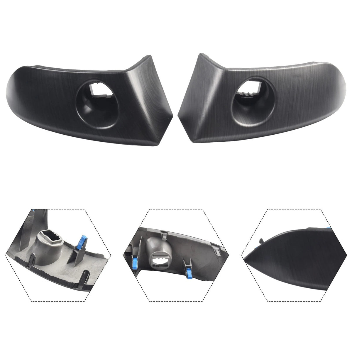 2 x Center Instrument Cluster Trim Decor for Toyota Rav4 (2006–2012)