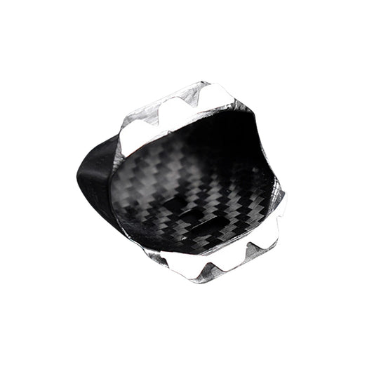1x Carbon Fiber Center Gear Shift Knob Cover for VW Golf 8 GTI (2021-2024)