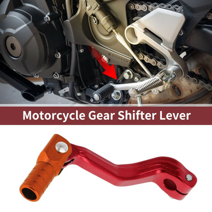 Folding Motorcycle Gear Shifter Lever for Kayo T2 Red Orange