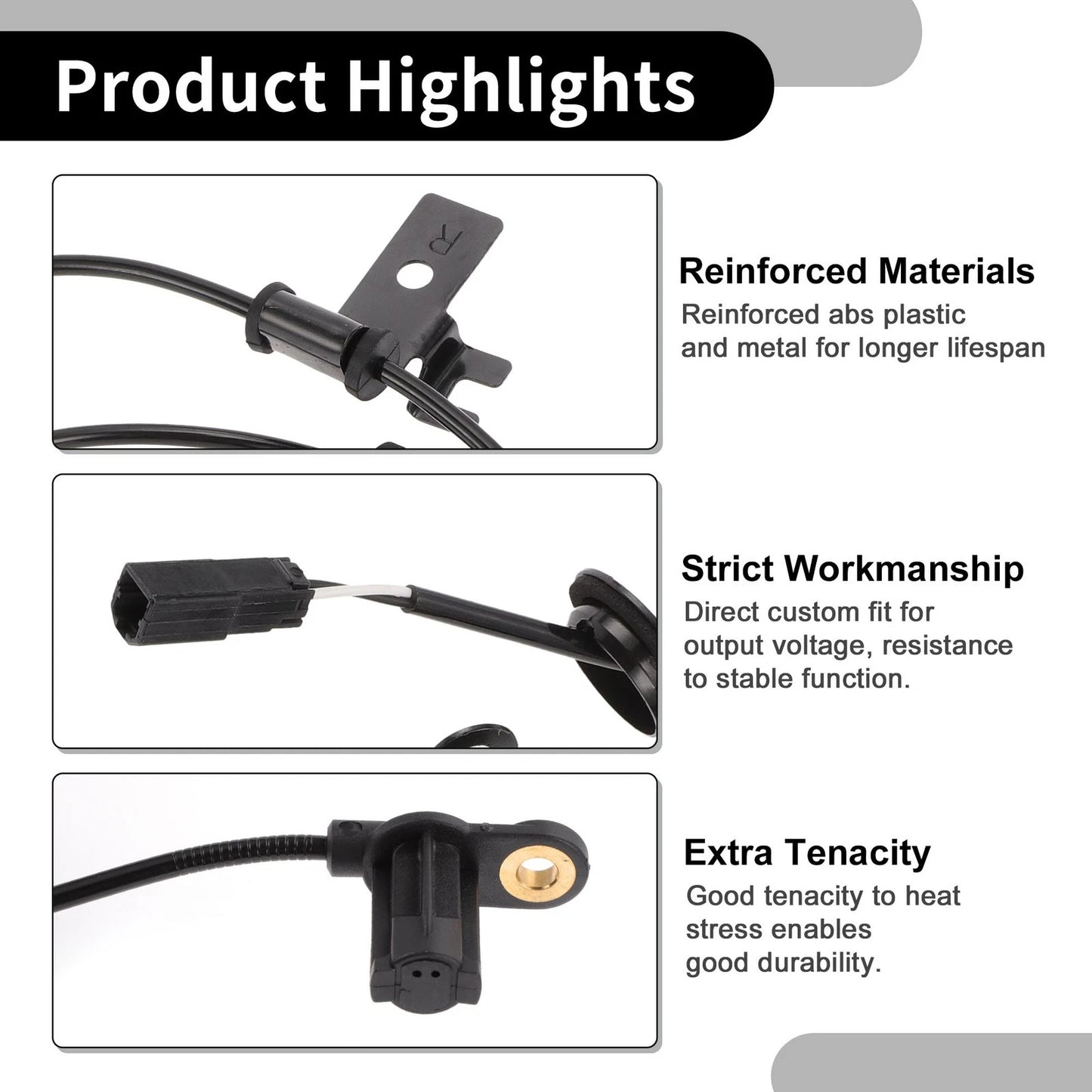 ABS Wheel Speed Sensor for Ford Escape 2001-2004 (2 x Rear Right)