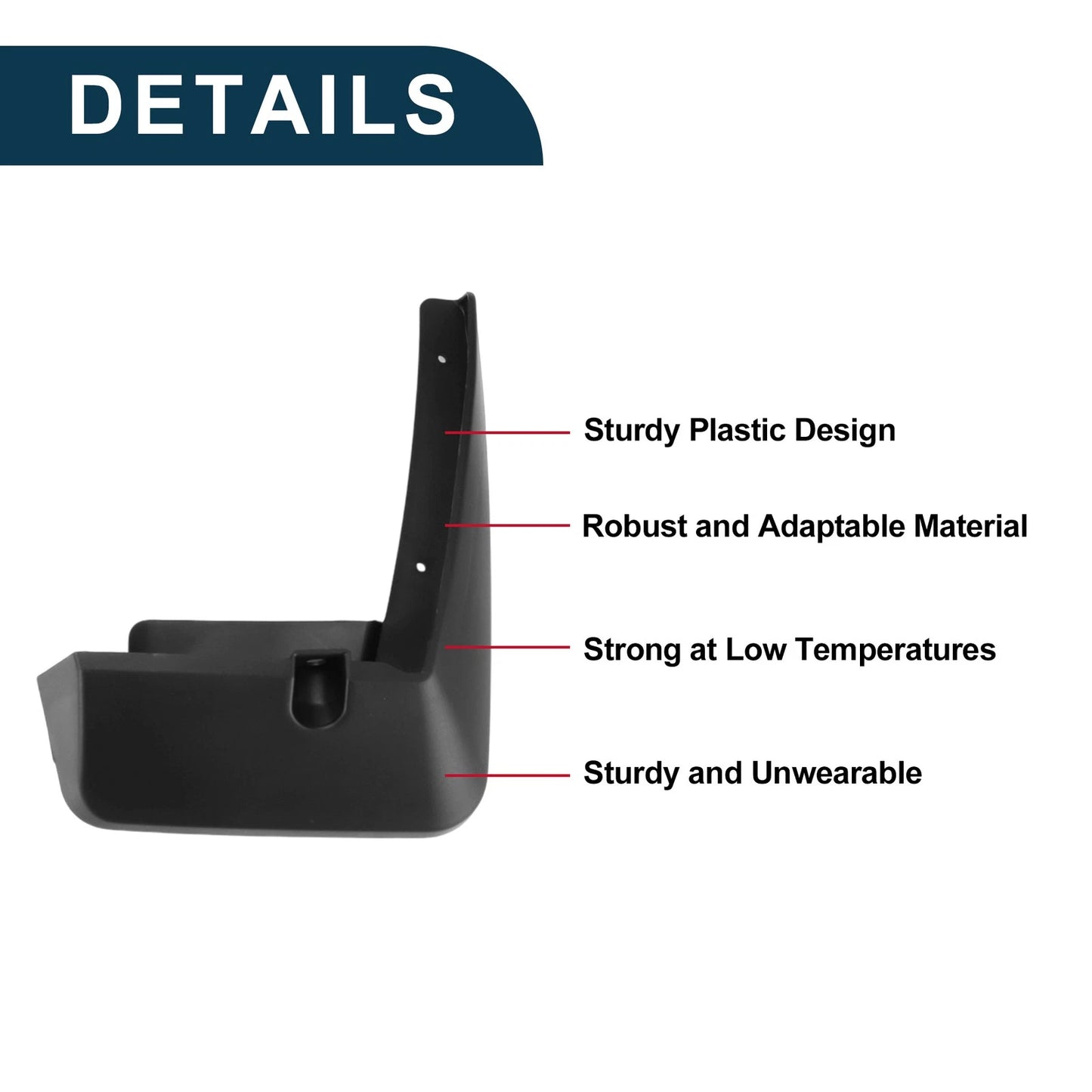 Mud Flaps Splash Guards 1 Set for Toyota Sienna (2022-2024)