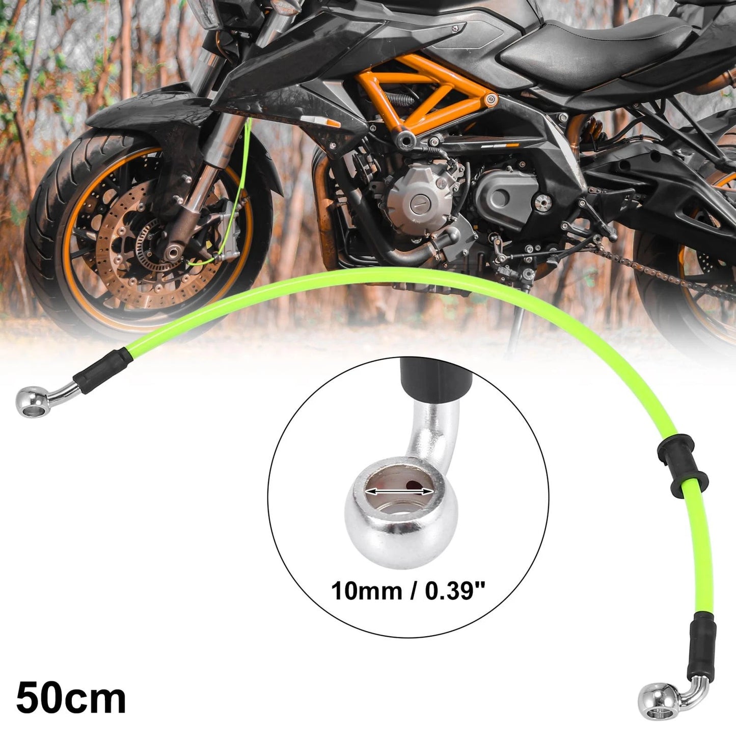 50cm Brake Clutch Oil Hose Line Pipe for Universal Motorcycle