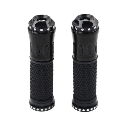 7/8" Black Handlebar Grips for Honda, Yamaha, Suzuki
