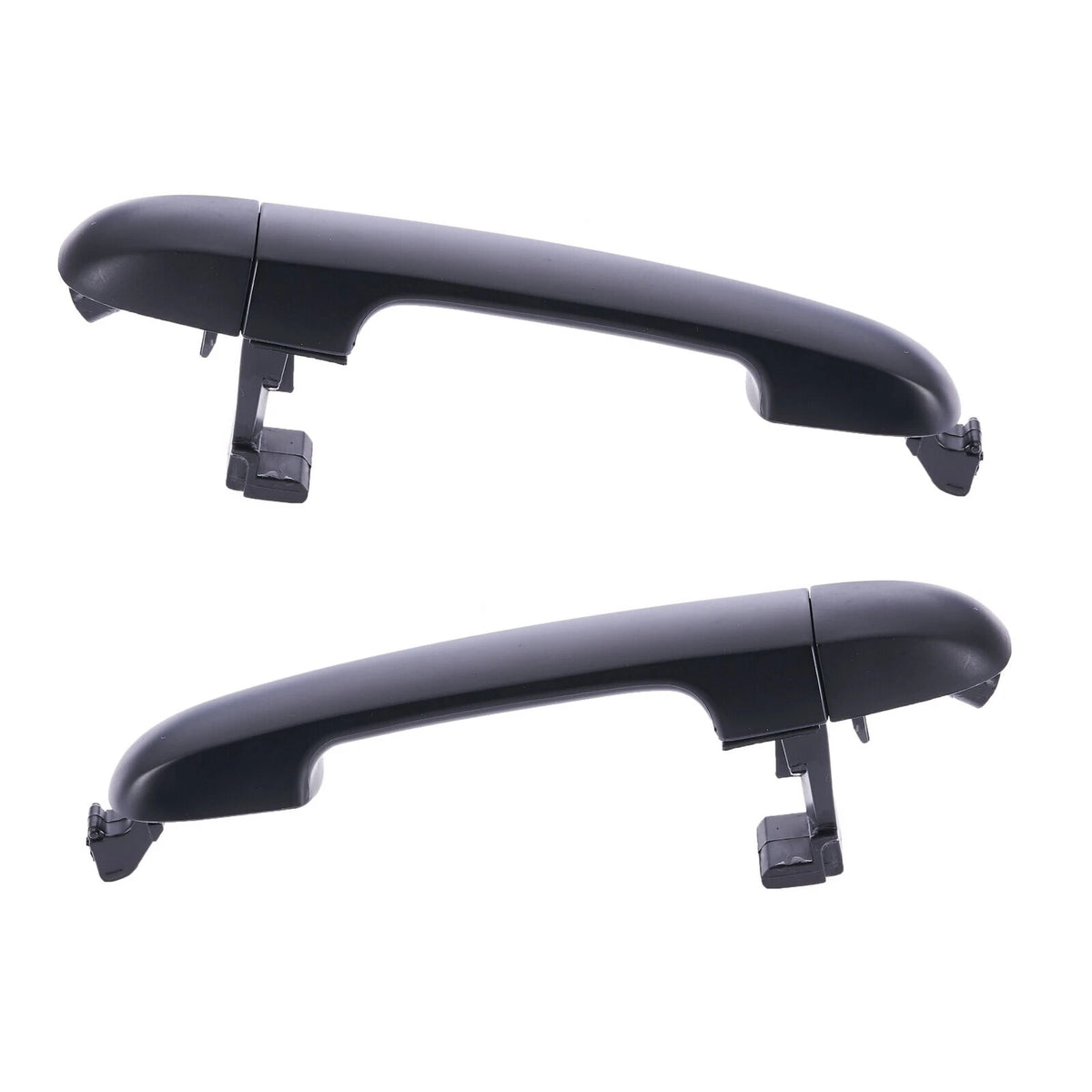 Outer Door Handle Set of 2 for Hyundai i30 FD (2007-2012) Black Rear Left & Right