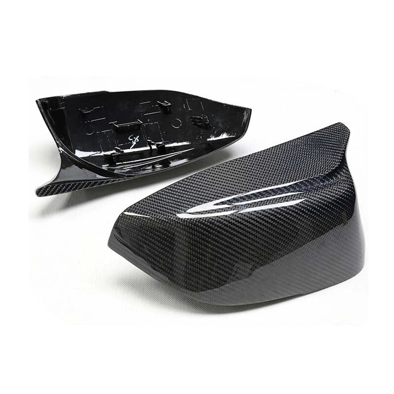Replace Real Carbon Fiber Side Mirror Cover Housing Kit fit for Infiniti Q50 Q60
