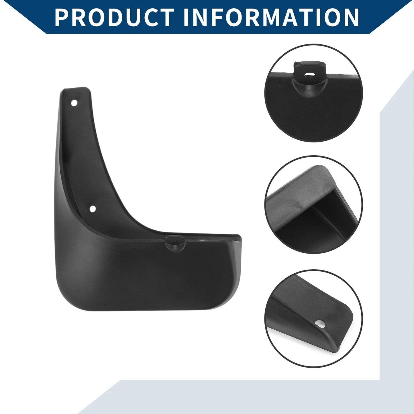 Mud Flaps Splash Guards 1 Set for Peugeot 408 (2010-2014)