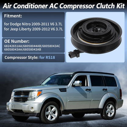 AC Compressor Clutch Kit for Dodge Nitro 2009-2011 Jeep Liberty (2009-2011)