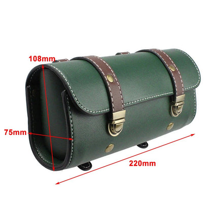 Universal Motorcycle Front Fork Tool Bag Pouch Saddle Bag - Green