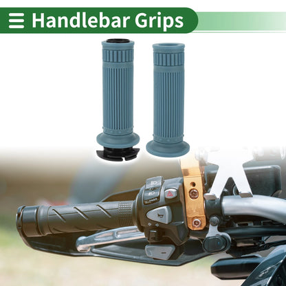 Grips / 7/8" 22mm Motorcycle Hand Grips TPU Gray Blue Stripe for Motorcycle