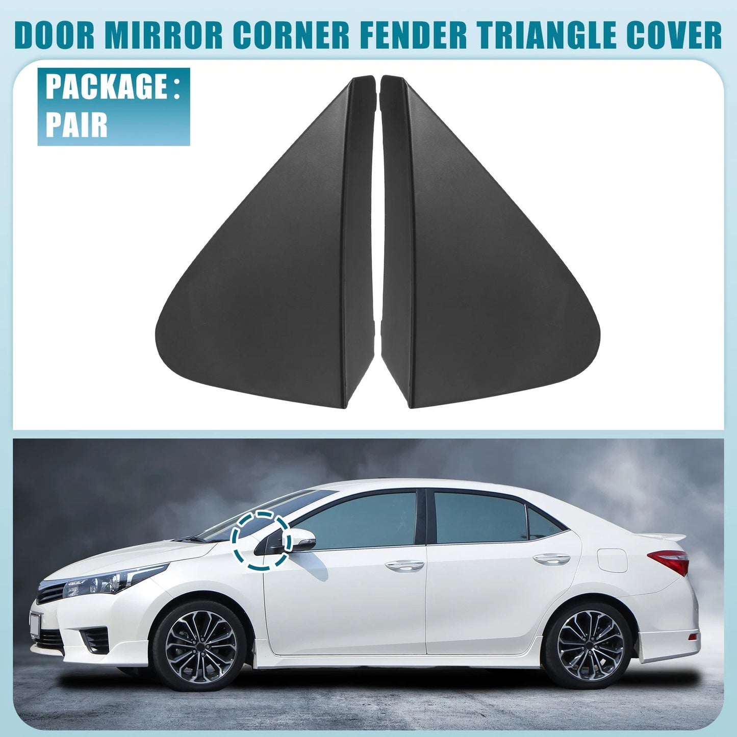 Mirror Corner Fender Triangle Cover for Toyota Corolla (2014-2019)