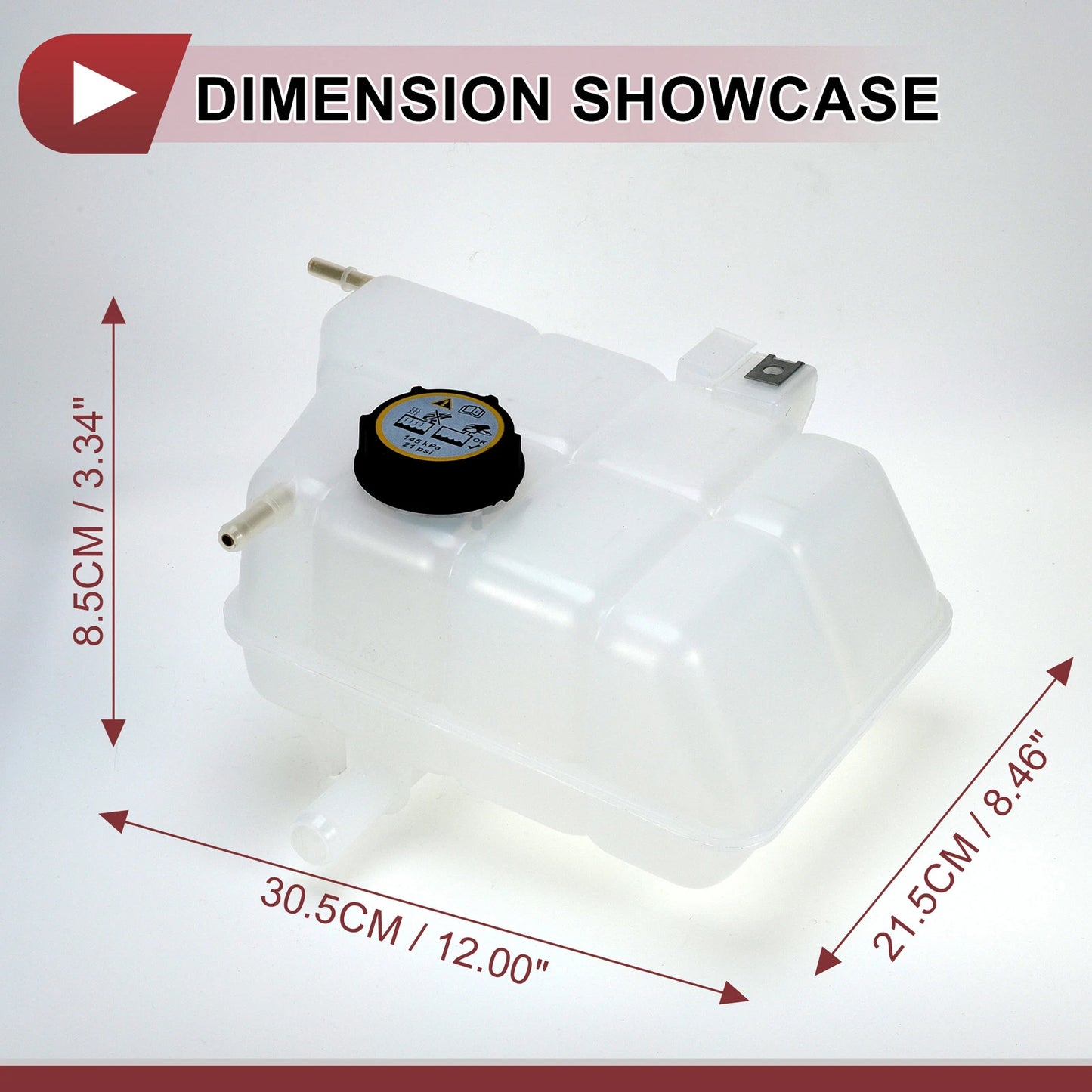 Coolant Expansion Overflow Tank w/ Cap for Ford Ranger (2012-2020)