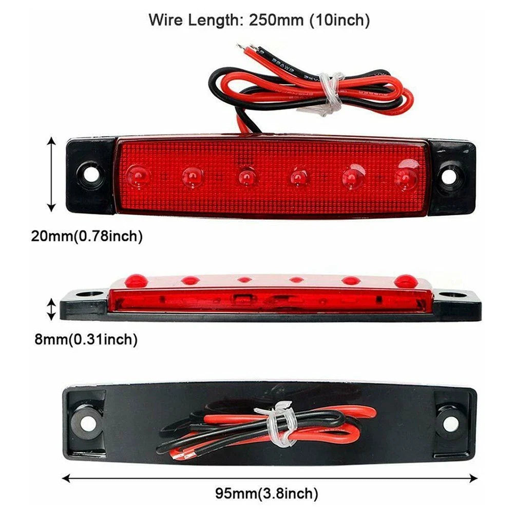 2 x 3.8" Marine Boat Bow LED Navigation Lights Red/Green for All Models
