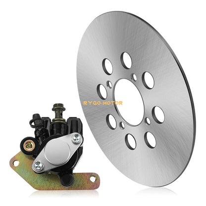 Rear Brake Disc Rotor & Caliper for Yamaha Wolverine 350 Warrior 350 YFM350X/FX