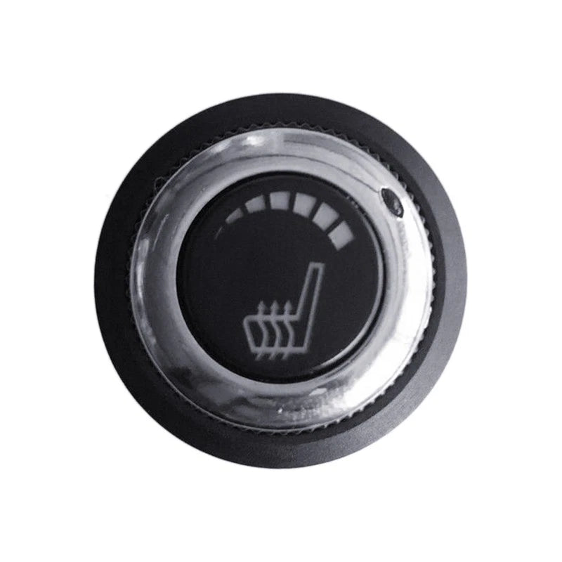 2 x Round Hi-Lo 6 Level Car Seat Heating Pad Button Switch Kit for Universal Cars