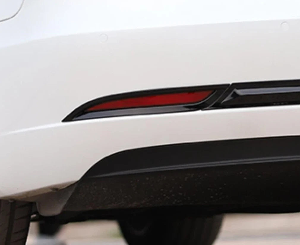Rear Fog Light Frame Cover Trim for Tesla Model 3 (2017-2022) Glossy Black