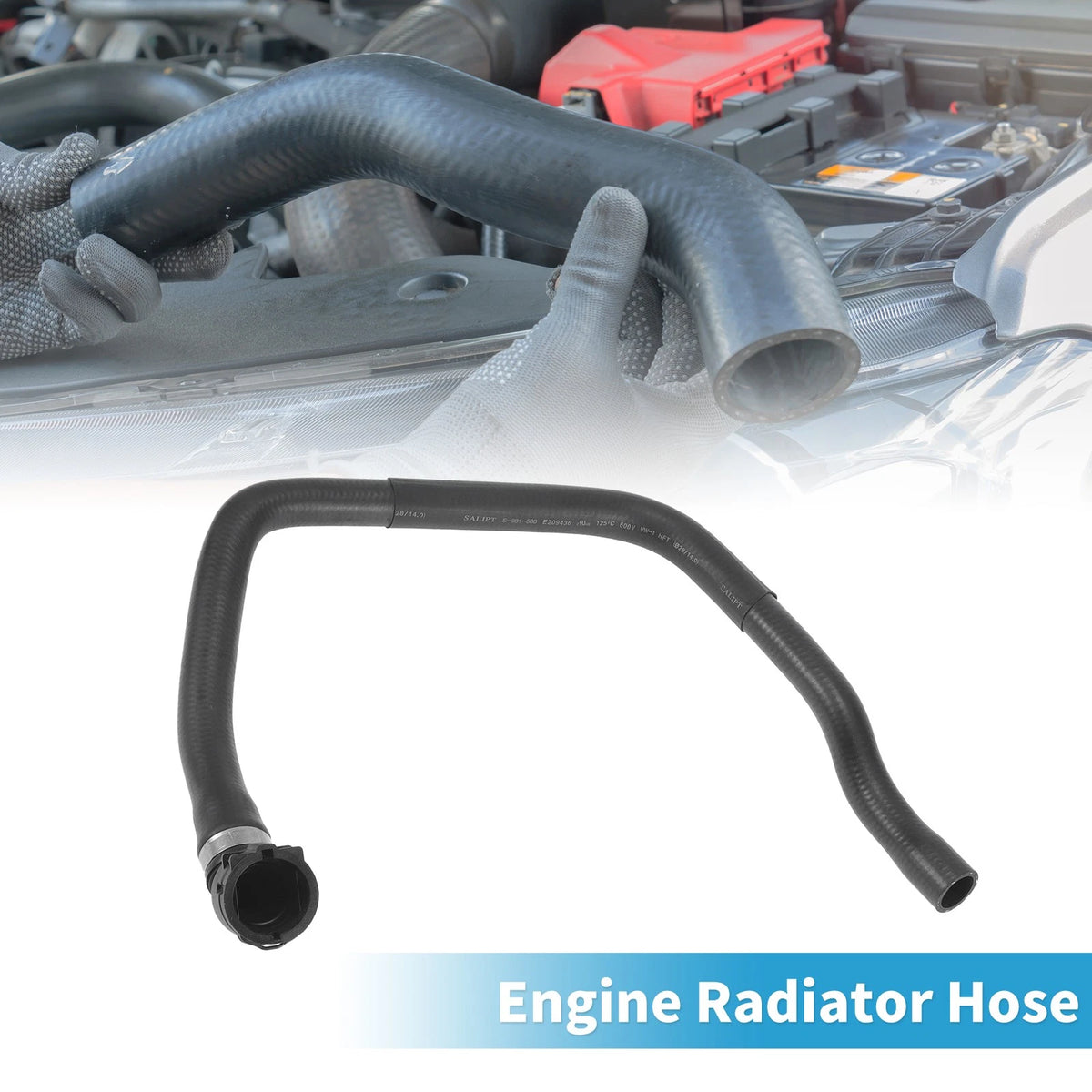 Radiator Hose for BMW 120i (2005-2010) Rubber Black 1 x Piece