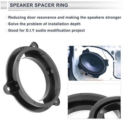 6.5" Speaker Spacer Ring Adaptor for Nissan  -  Set
