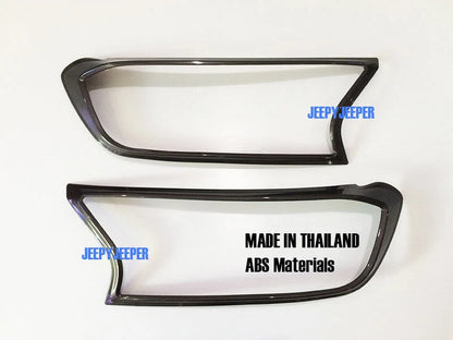Grey Wildtrak Headlight Cover Trim for Ford Ranger T6 PX2 PX3 (2015-2021)