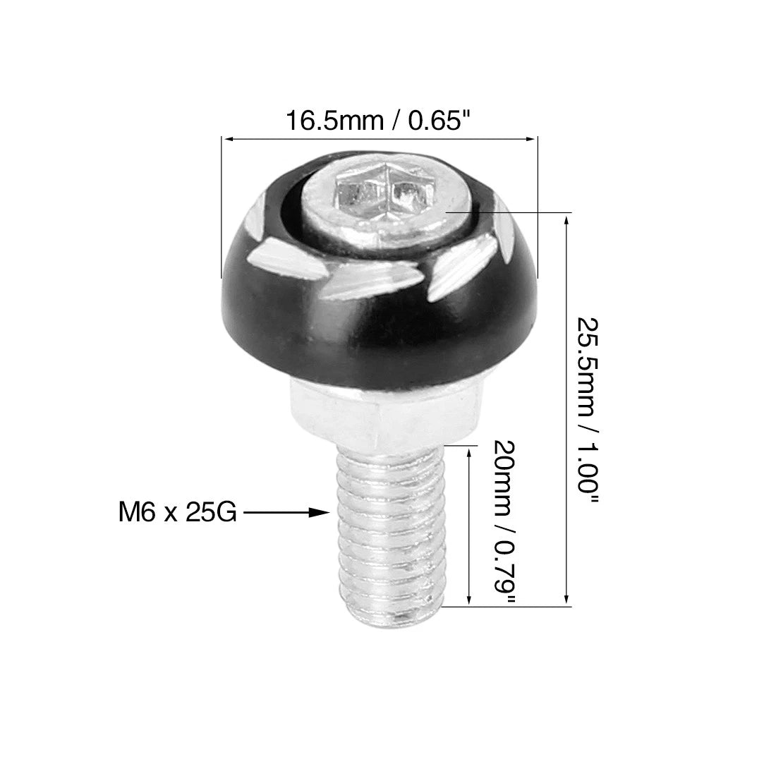 License Plate Frame 10pcs 6mm Bolt Screw Fastener for Motorcycle