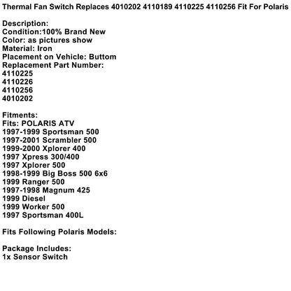 Thermal Fan Switch for Polaris (2014-2023)