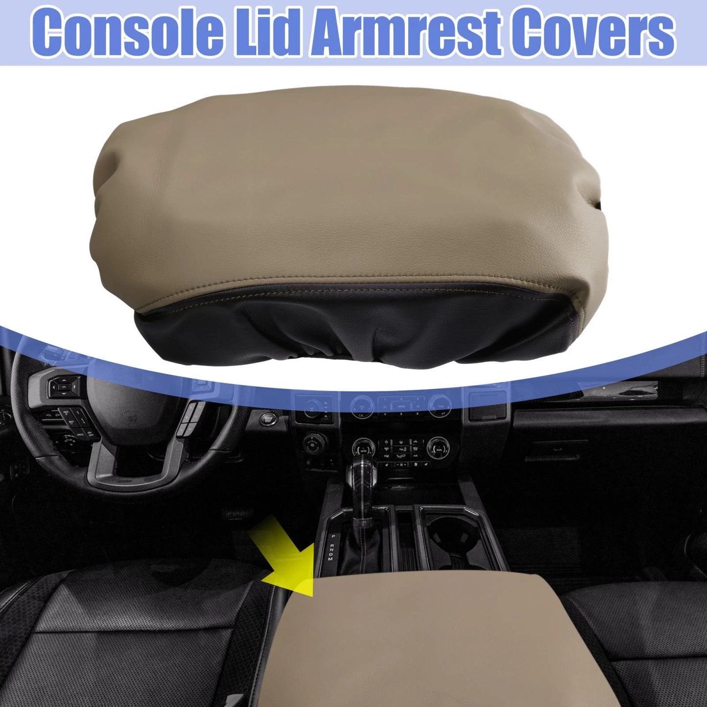 Center Console Cover Pad for Ford F250 F350 F450 (2017-2022)