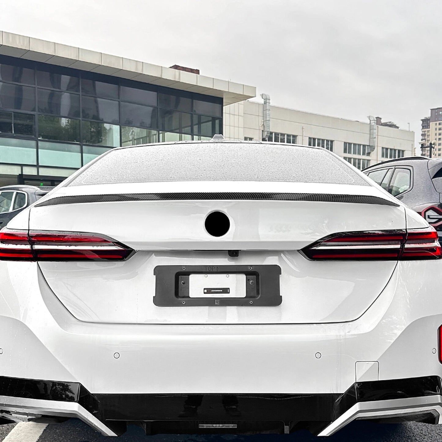 1x Carbon Look Rear Boot Spoiler Lip for BMW 5 Series I5 G60 (2024-2025)
