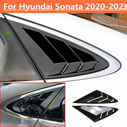Glossy Black Side Vent Scoop Louver Cover Trim for Hyundai Sonata (2020–2023)