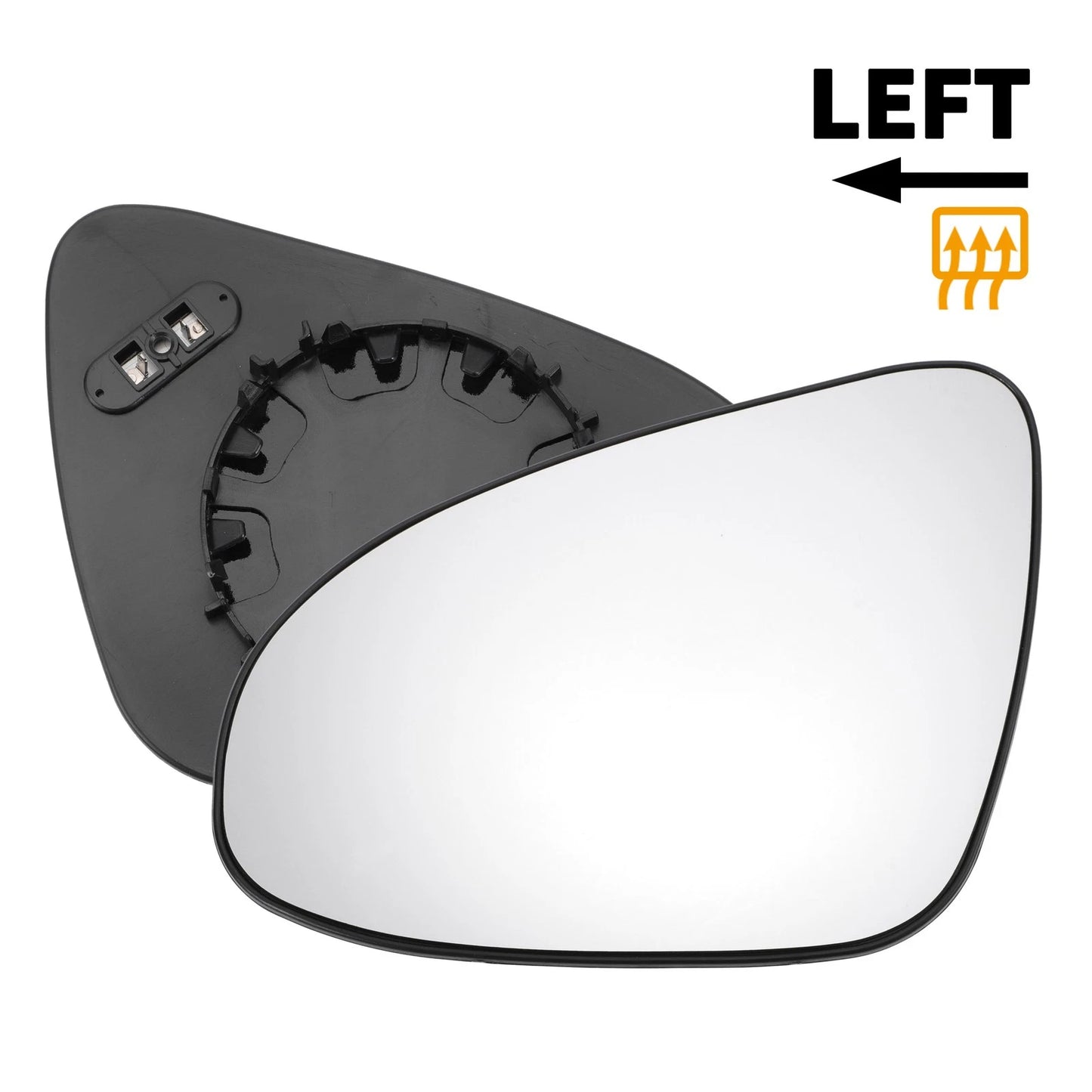 Left Side White Mirror Glass with Back Heated for TOYOTA C-HR (2016–2023)