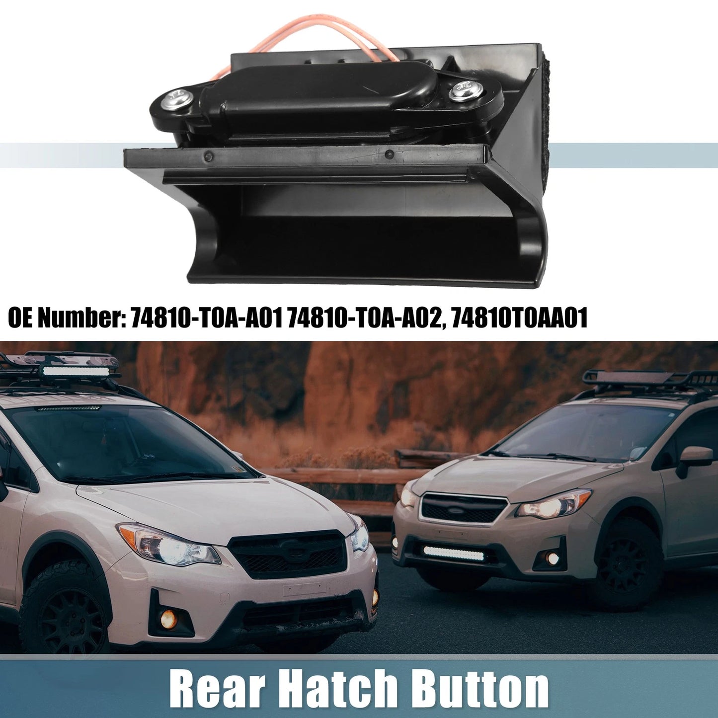 Trunk Tailgate Handle Release Switch for Honda CR-V (2012-2016) Black