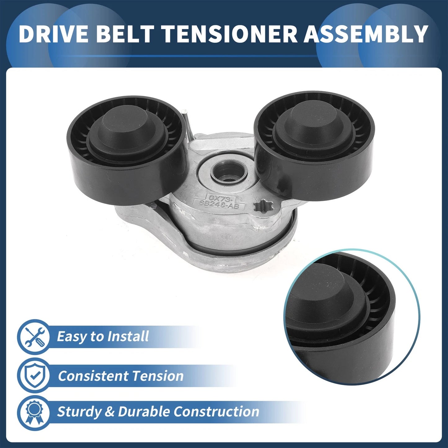 Belt Tensioner for Land Rover Defender 110 2020-2024 2.0L L4 Gas