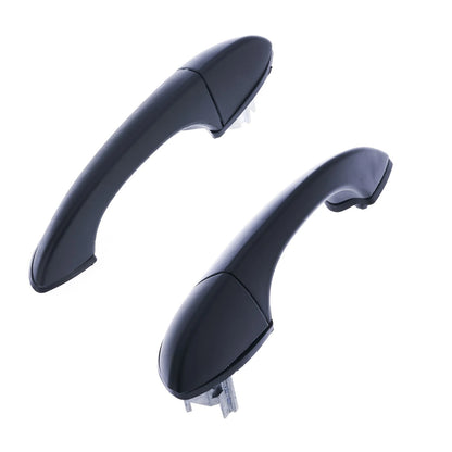 Outer Door Handle Set of 2 for BMW X5 E53 (2000-2007) Black Rear LH + RH
