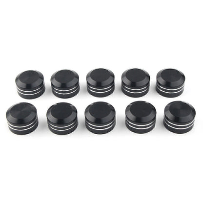 9mm Black CNC Inner Motor Bolt Topper Caps for Harley