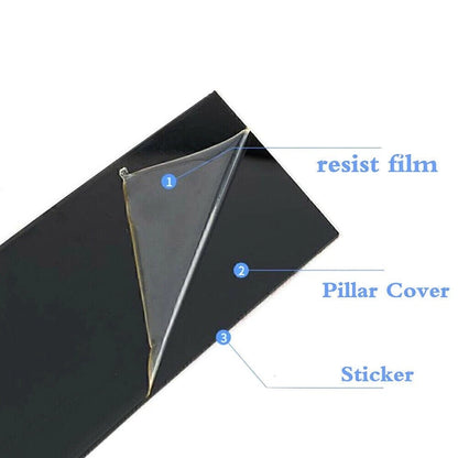 6 x Door Trim Covers for Toyota Sienna (2004-2010) Black