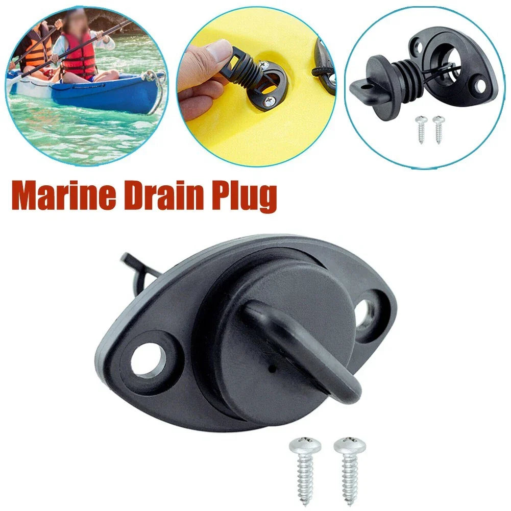 Oval Marine Boat Accessory Reliable Screw Sealed Drain Stainless