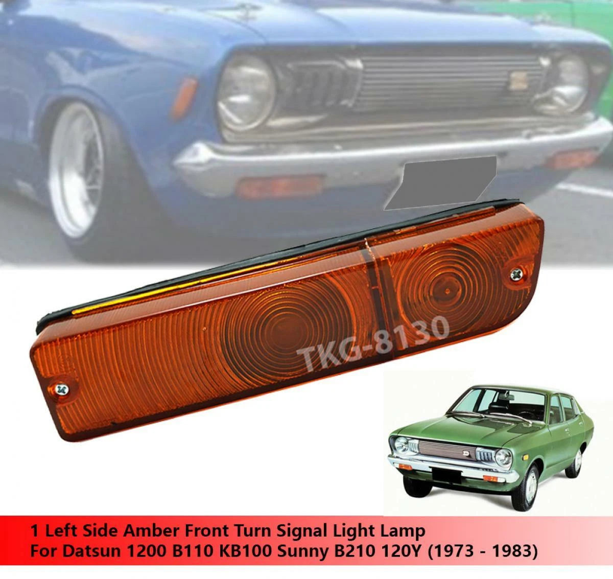 Left Amber Indicators  Light for Datsun 1200 B110 B210 (1970-1978)
