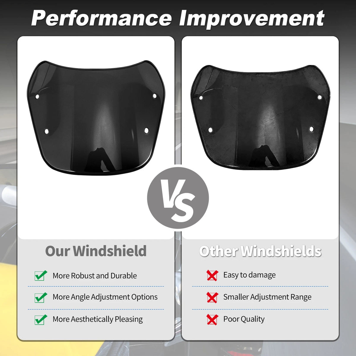 Motorcycle Wind Deflector 1 pcs for Yamaha XJ 400 Diversion (1991–1993)