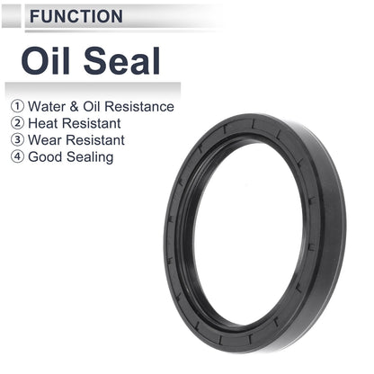 Oil Seal / 70x90x13mm / Rotary Shaft Seal Nitrile Rubber Black 5 Pcs for Make Model