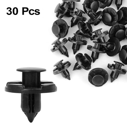 30 Pcs 8mm Black Plastic Rivet Fasteners for Nissan