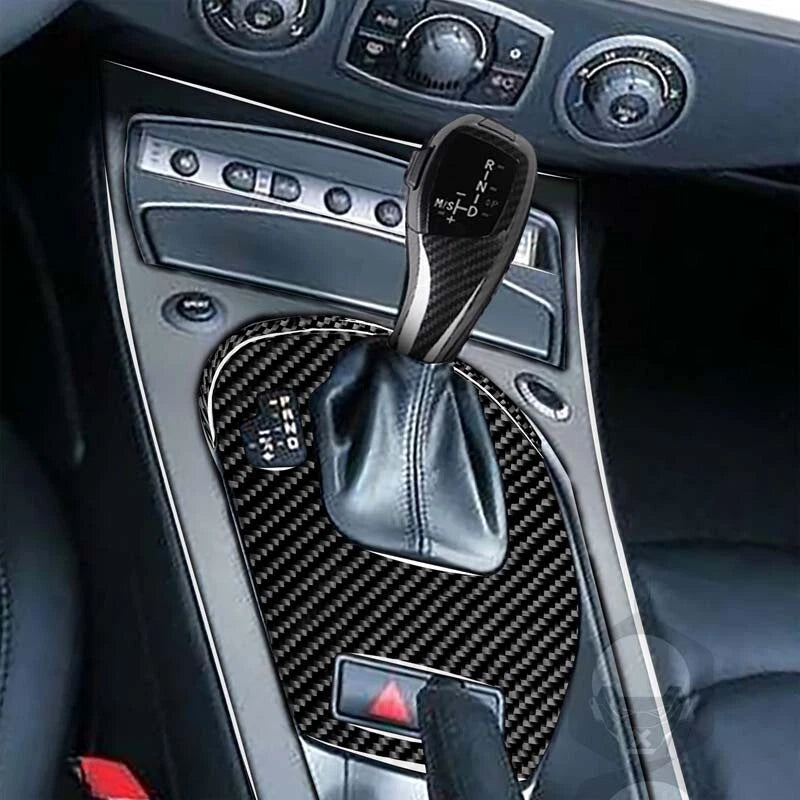 Carbon Fiber Automatic Gear Shift Knob & Console Panel For BMW E85 Z4 2001-2008